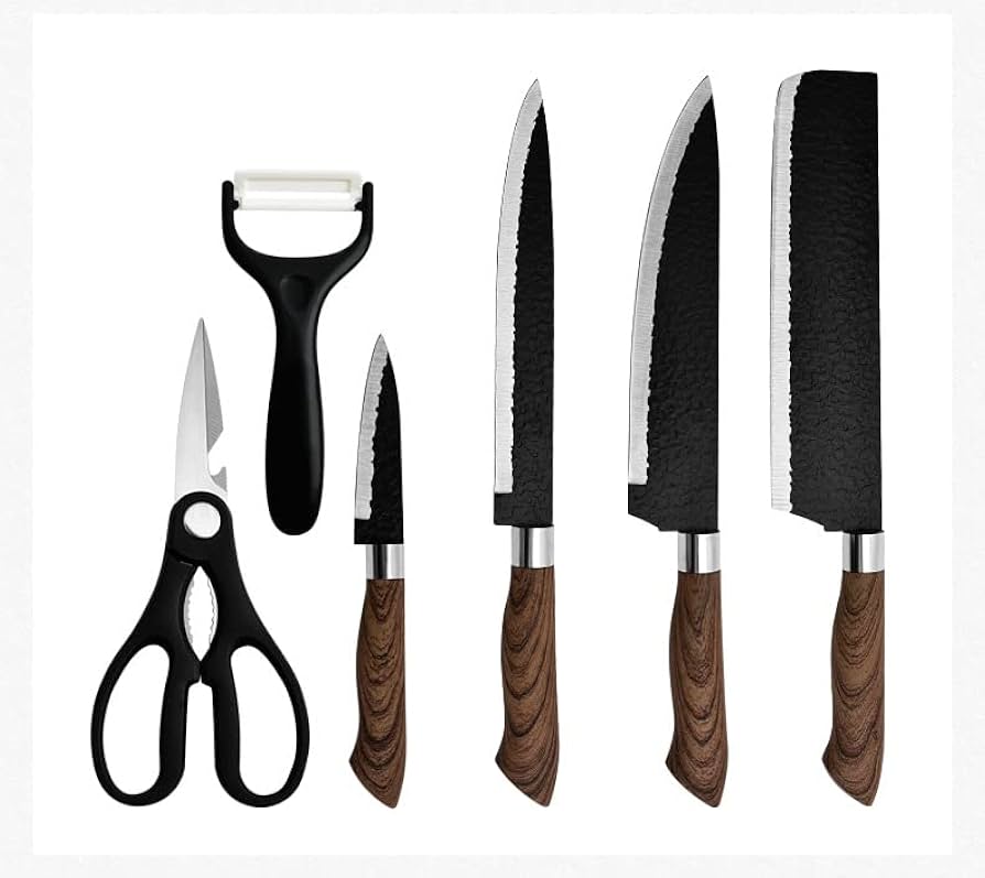 Amazon.com: 6 Pieces Professional Kitchen Knives Set, High